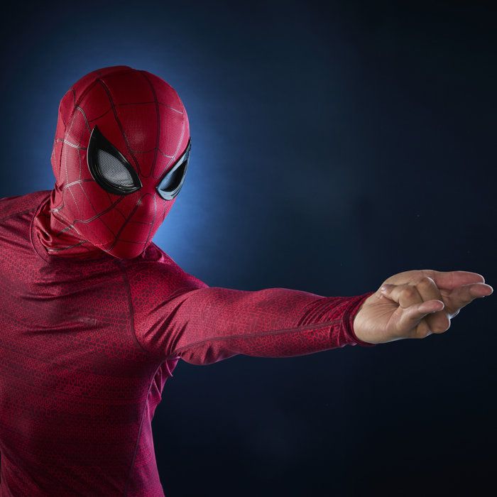 Masque de Spider-Man expressif électronique, Article de cosplay de Super-héro, Marvel Legends Serie, des 14 ans