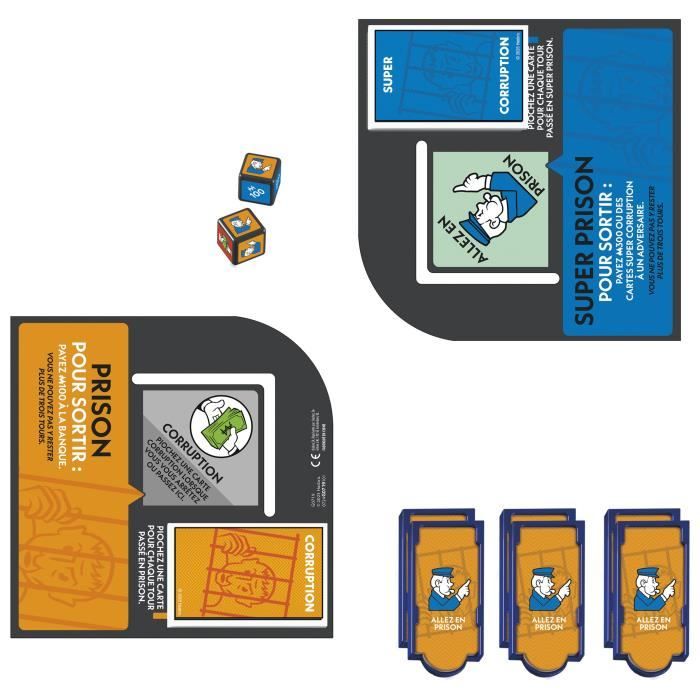 Monopoly Go to Jail Expansion, makes the classic Monopoly game more fun and faster, board games, 2 to 6 players, 40 m