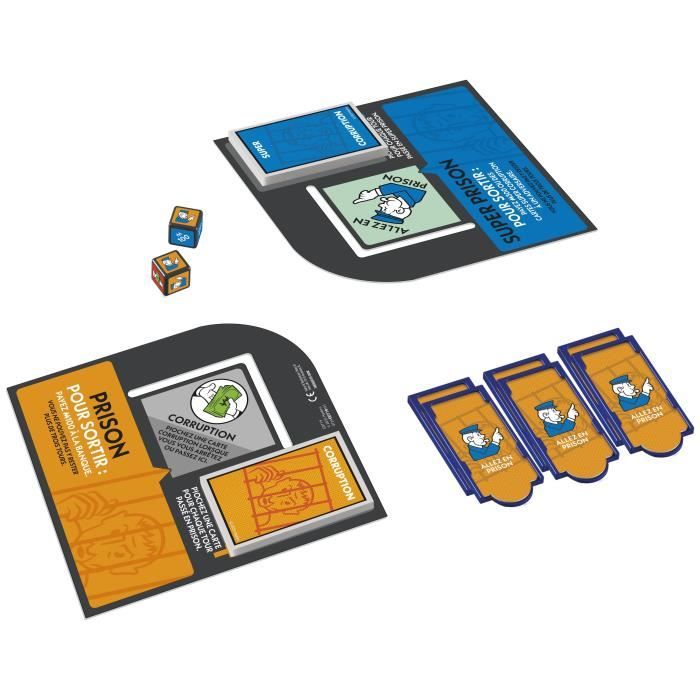 Monopoly Go to Jail Expansion, makes the classic Monopoly game more fun and faster, board games, 2 to 6 players, 40 m
