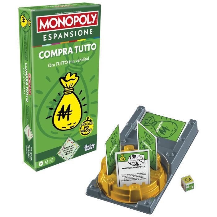 Monopoly Expansion Everything is for Sale, Makes the Classic Monopoly Game More Fun and Faster, Board Games, 2-6 Players, 40