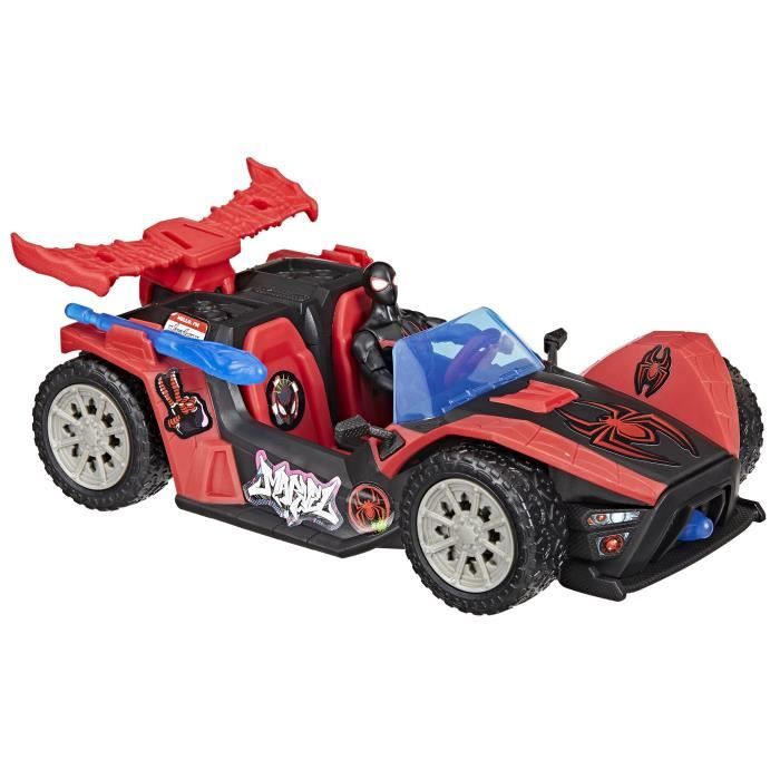 Miles Morales Remix Race Car Figure, Figure and Car, Ages 4+, Marvel Spider-Man VenomVersus Epic World of Action