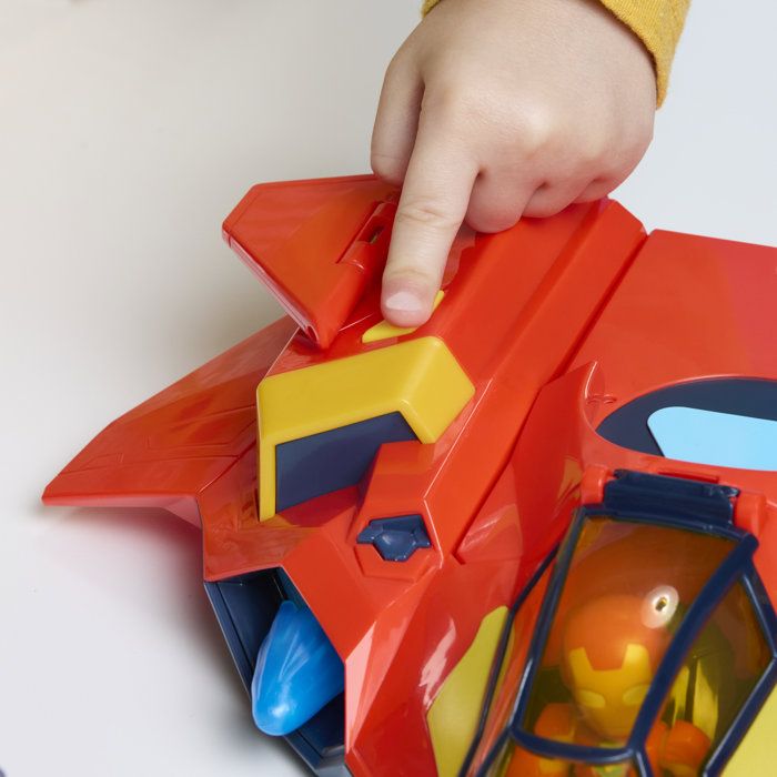 Giant Iron Man Jet Armor, 7.5 cm action figures, with mecha armor and vehicle, superhero toys, Iron Man and His Extraordinary Friends