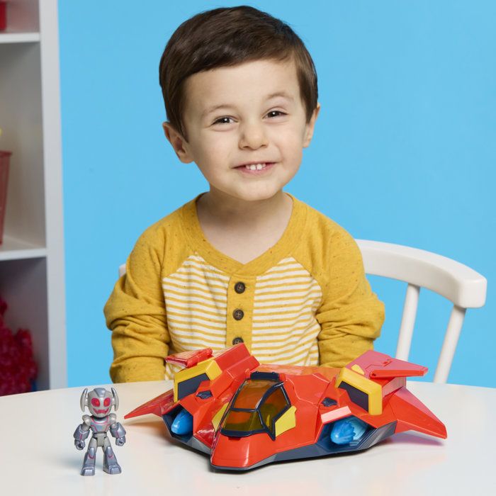 Giant Iron Man Jet Armor, 7.5 cm action figures, with mecha armor and vehicle, superhero toys, Iron Man and His Extraordinary Friends