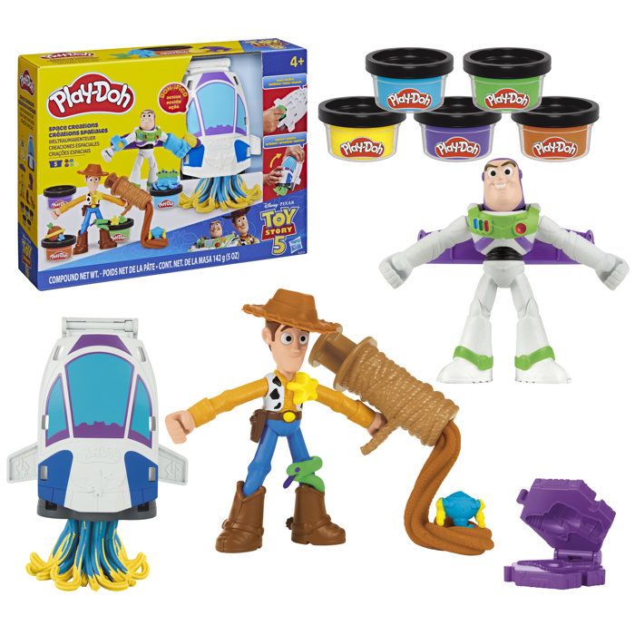 Play-Doh Toy Story Space Creations, modeling clay set, arts and crafts, Disney toys for kids, ages 4 and up