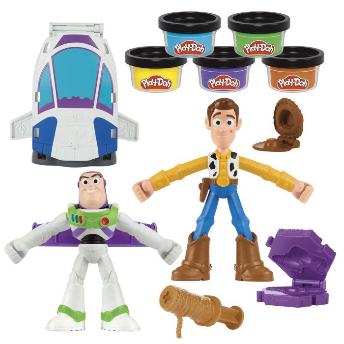 Play-Doh Toy Story Space Creations, modeling clay set, arts and crafts, Disney toys for kids, ages 4 and up