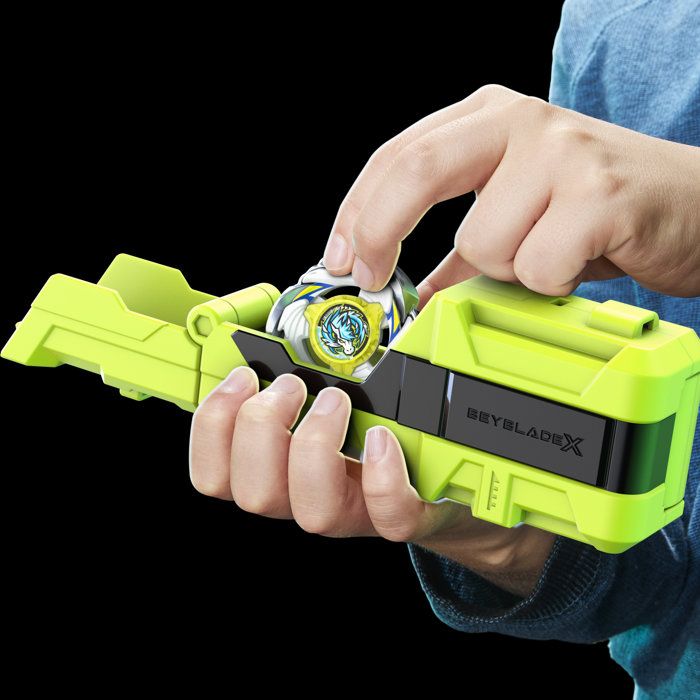 Beyblade X, Lanceur porte-toupie avec toupie Takara Tomy a rotation droite de type attaque, toupies de compétition, des 8 ans