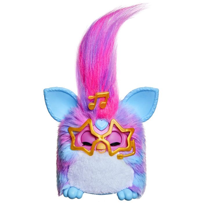 Furby Vibes Blue Raspberry, interactive electronic plush toy for girls and boys, ages 6 and up