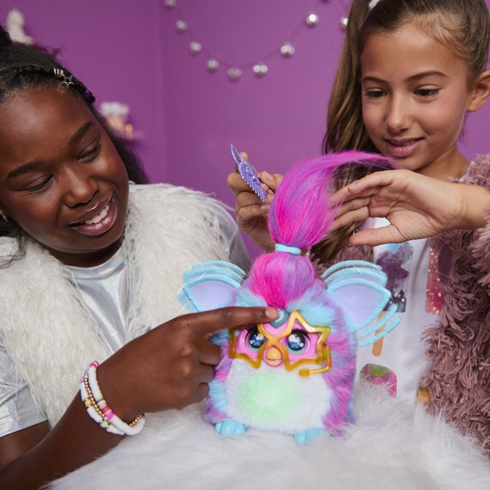 Furby Vibes Blue Raspberry, interactive electronic plush toy for girls and boys, ages 6 and up