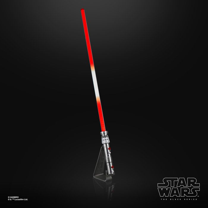 Sabre laser de Maul, Sabre électronique premium Force FX Elite avec LED et effets sonores premium, Star Wars The Black Series, des 1