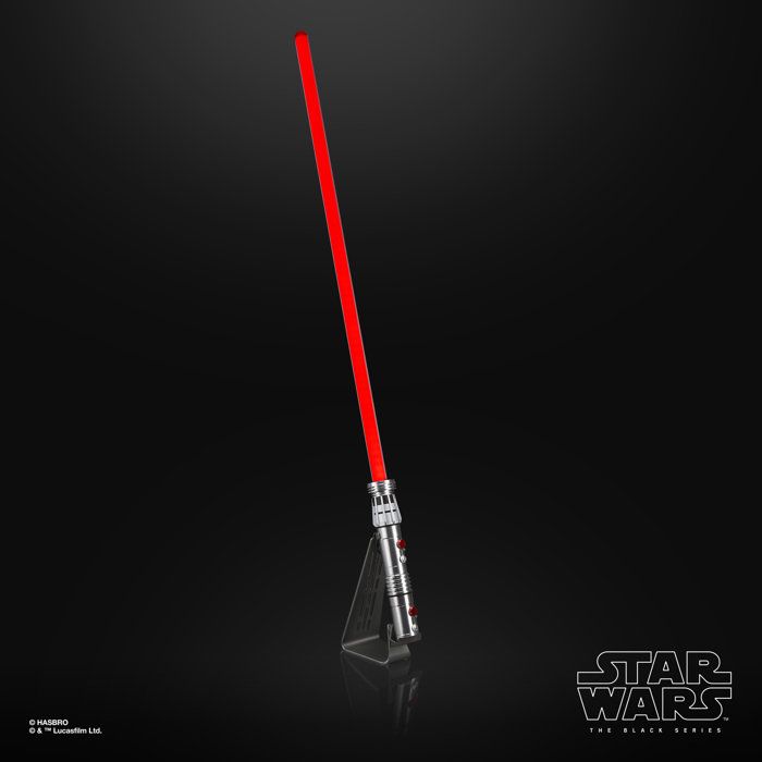 Sabre laser de Maul, Sabre électronique premium Force FX Elite avec LED et effets sonores premium, Star Wars The Black Series, des 1