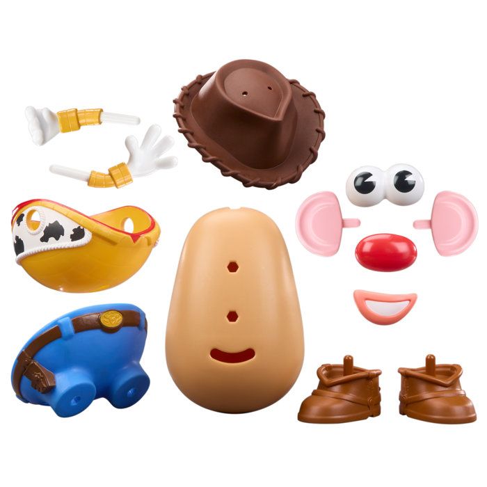 Potato Head Toy Story Woody the Potato, set includes 1 potato body and 12 accessories, preschool toys, ages 2 and up