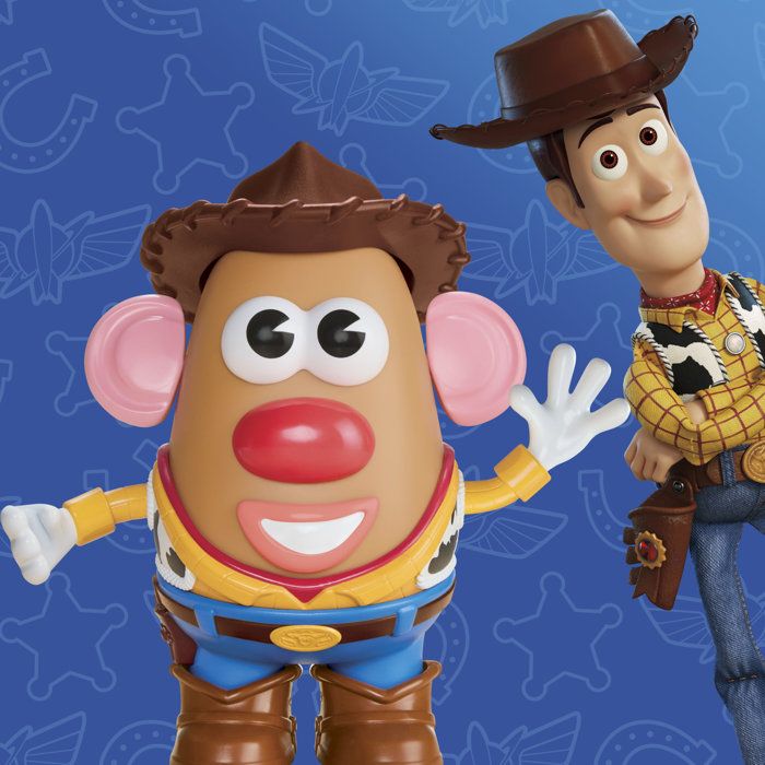 Potato Head Toy Story Woody the Potato, set includes 1 potato body and 12 accessories, preschool toys, ages 2 and up