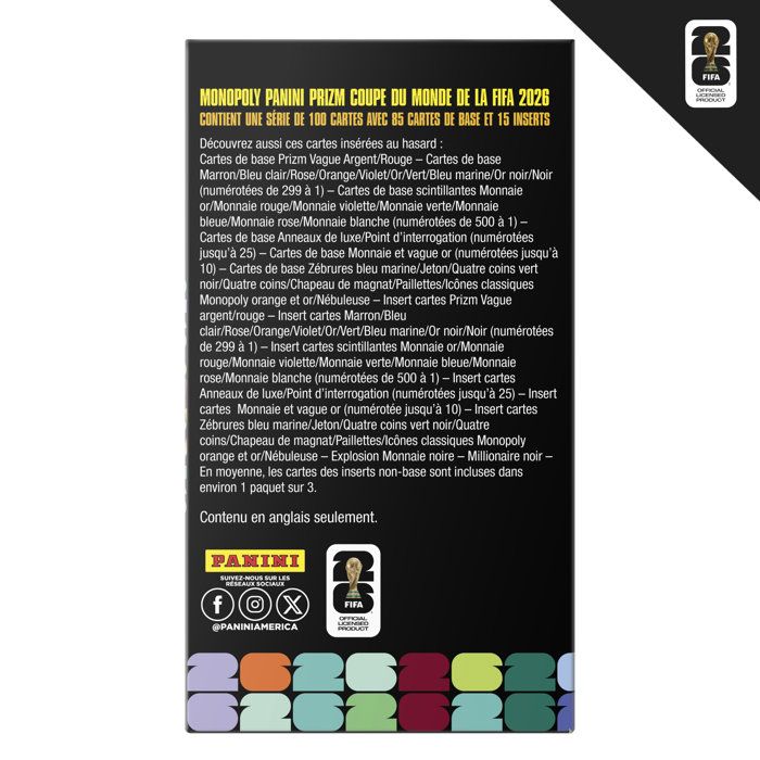 Panini Prizm Monopoly Trading Card Booster Pack: FIFA World Cup