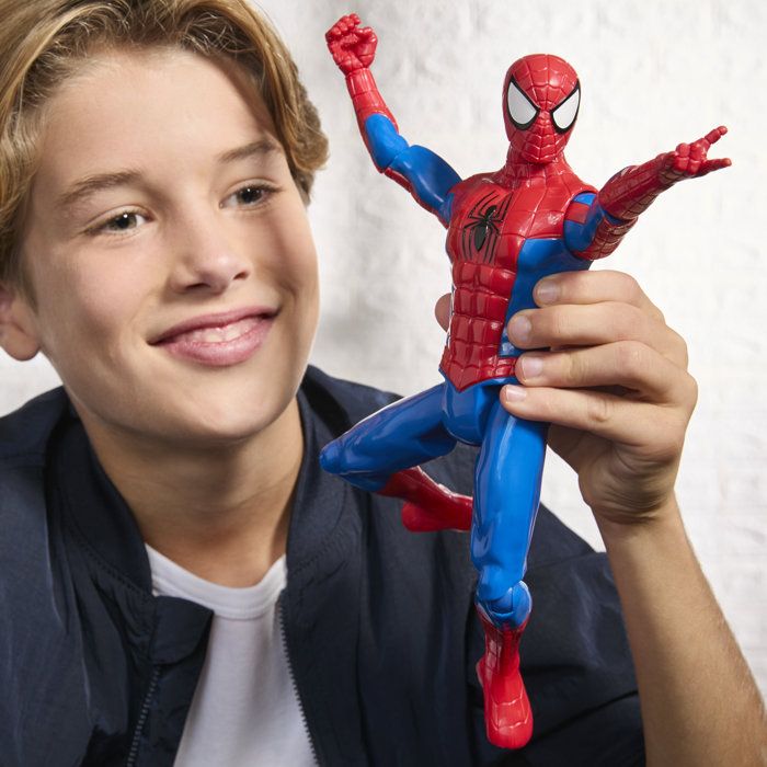 Figurine SpiderMan 30 cm, Titan Series, jouets de super-héros pour enfants, Marvel Spider-Man, des 4 ans