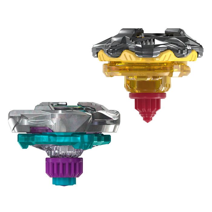 Beyblade X Dual Pack Calibur Samurai 6-70M BX et Obsidian Shell 3-85S BX, 2 toupies de combat Takara Tomy a rotation droite, des 8 a