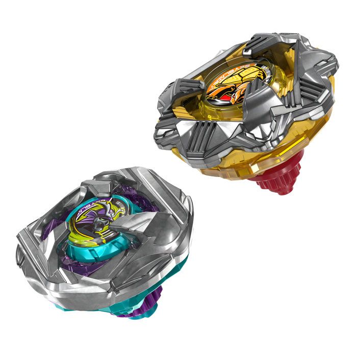 Beyblade X Dual Pack Calibur Samurai 6-70M BX et Obsidian Shell 3-85S BX, 2 toupies de combat Takara Tomy a rotation droite, des 8 a