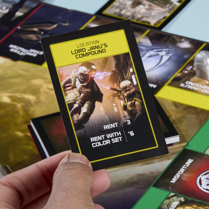 Monopoly: The Mandalorian and Grogu, board game inspired by the movie, family game for children and adults, 2 to 6 players, ages 8 and up,