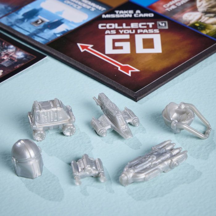 Monopoly: The Mandalorian and Grogu, board game inspired by the movie, family game for children and adults, 2 to 6 players, ages 8 and up,