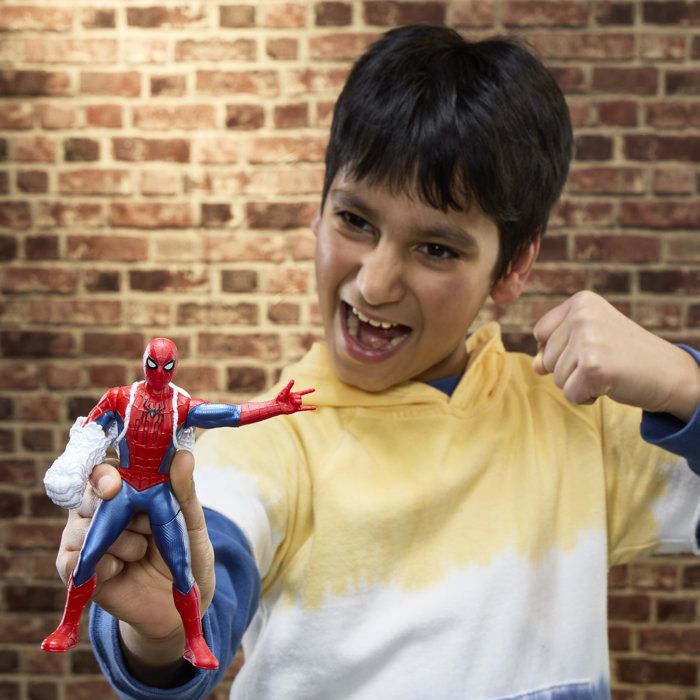 15 cm Spider-Man Electronic Figure with Sound Effects, Superhero Toys for Kids, Marvel Studios Spider-Man for Ages 4 and Up