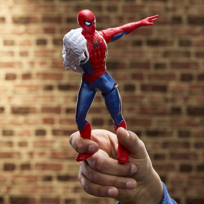 15 cm Spider-Man Electronic Figure with Sound Effects, Superhero Toys for Kids, Marvel Studios Spider-Man for Ages 4 and Up
