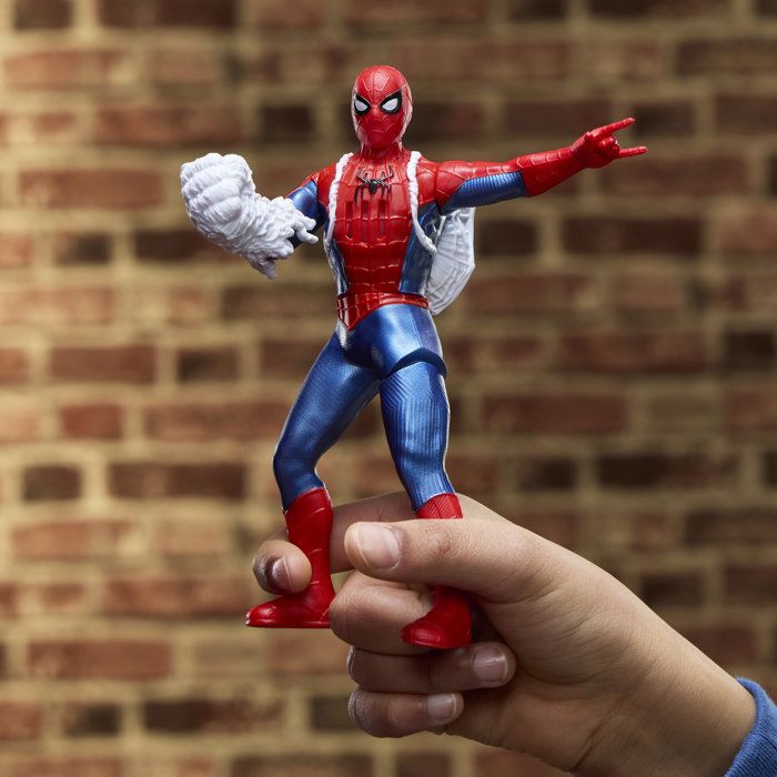 15 cm Spider-Man Electronic Figure with Sound Effects, Superhero Toys for Kids, Marvel Studios Spider-Man for Ages 4 and Up