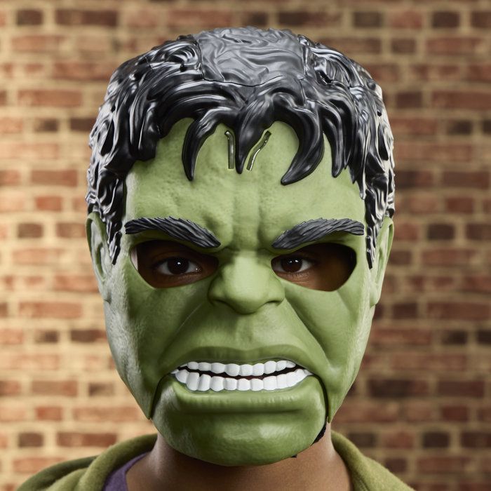 Electronic talking Hulk mask, superhero costume toy for kids, Marvel Studios Spider-Man: Brand New Day, some
