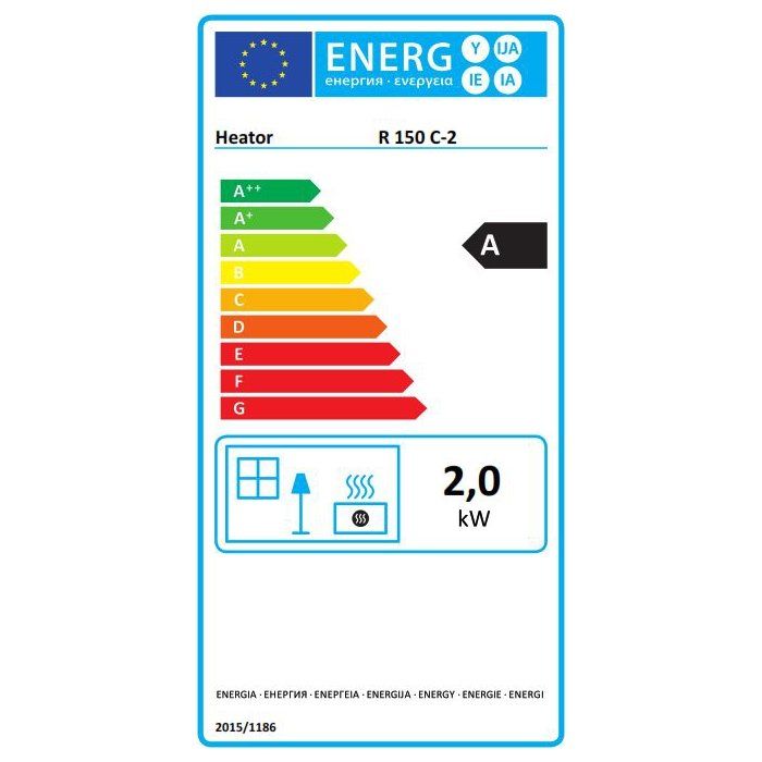 Kerosene Heater - HEATOR - R150C-2 - 2.0 kW - 20-hour runtime - Infrared radiation - Suitable for areas ranging from approximately 13 to 31 m²