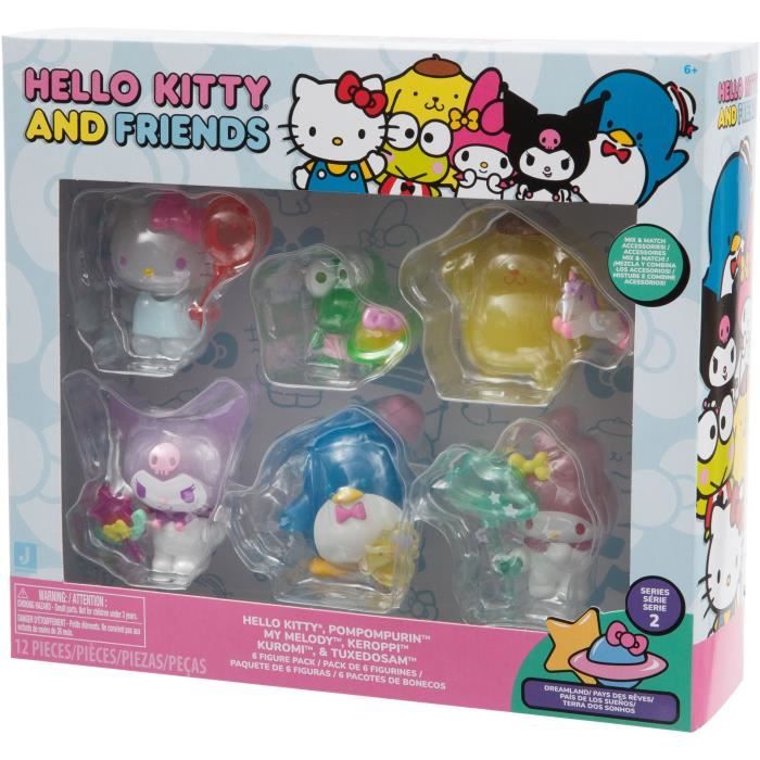 Box of 6 figurines - GPTOYS - HELLO KITTY - HKT11 - Collection - 5 cm - From 6 years old