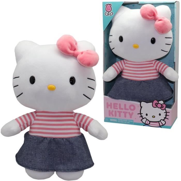 Plush toy - GPTOYS - HELLO KITTY - HKT131 - Denim dress model - 30 cm - Ages 3 and up