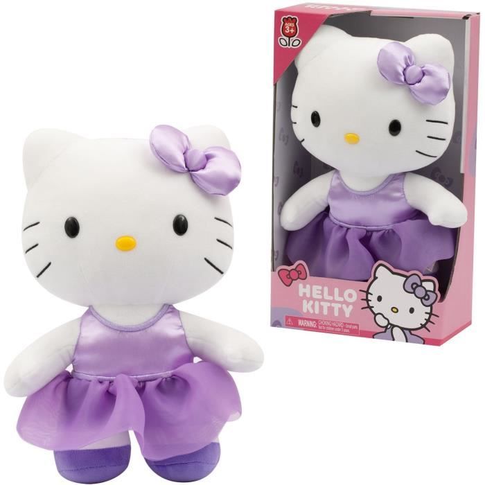 Plush - GPTOYS - HELLO KITTY - HKT121 - Purple satin dress model - 30 cm - From 3 years old