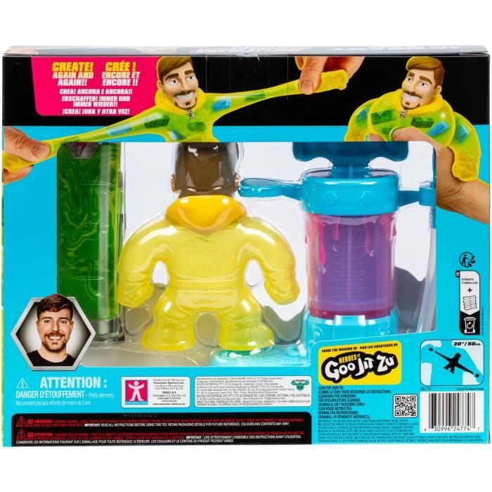 Creation Kit - MRBEAST LAB - Heroes of Goo Jit Zu - Pump included - Customizable figurine - Accessories provided