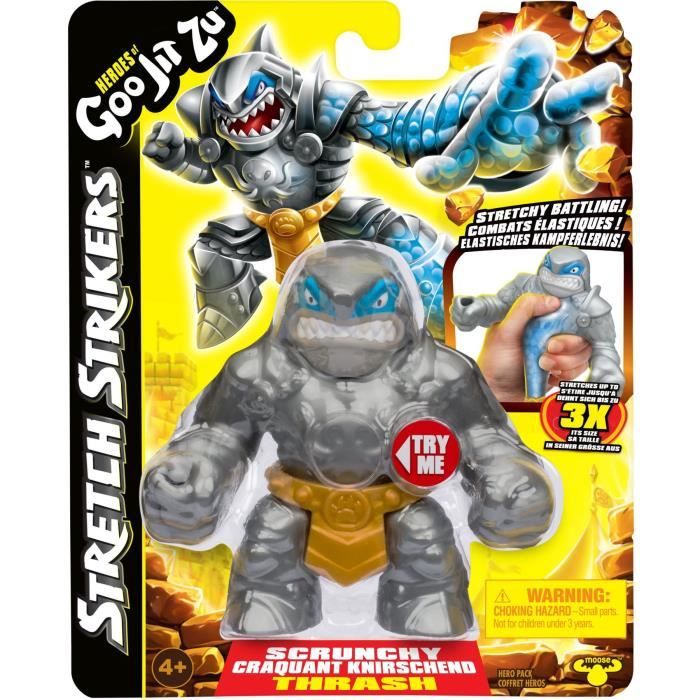 Stretch Strikers 11cm Figure (Random Asst) - HERoeS OF GOO JIT ZU - Slimy Heroes with Warrior Armor