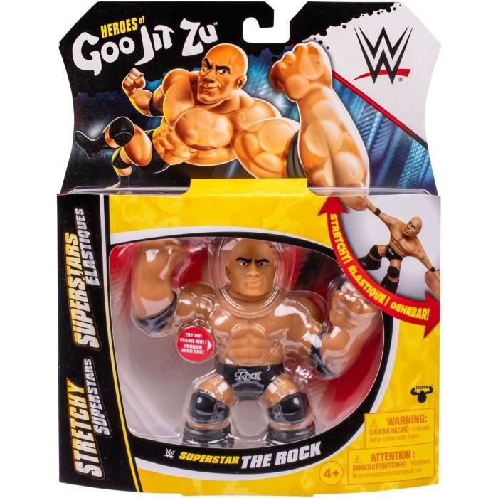 Stretchable figure - GOO JIT ZU WWE - The Rock - 11 cm - Elastic texture - Stretchable 3x