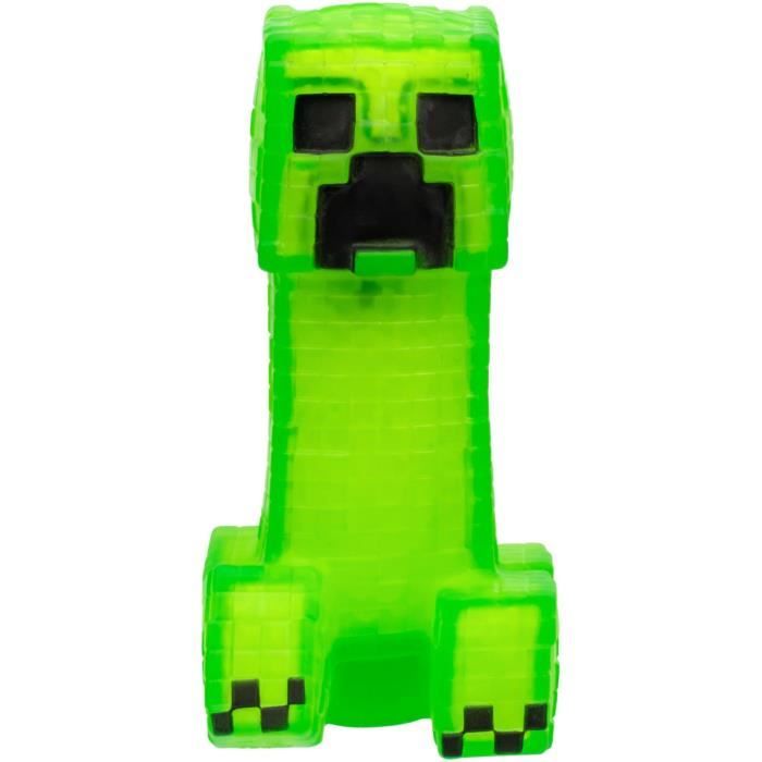 Stretchy Figure - GOO JIT ZU - Minecraft Creeper - 11 cm - Elastic Texture - 3x Stretchy