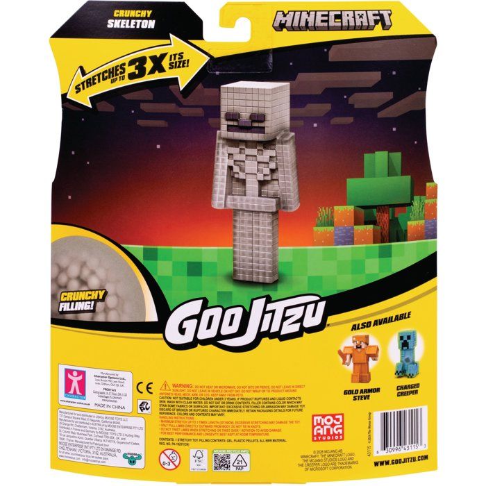 Figurine - HERoeS OF GOO JIT ZU - Skeleton - 11 cm - Extensible - Minecraft