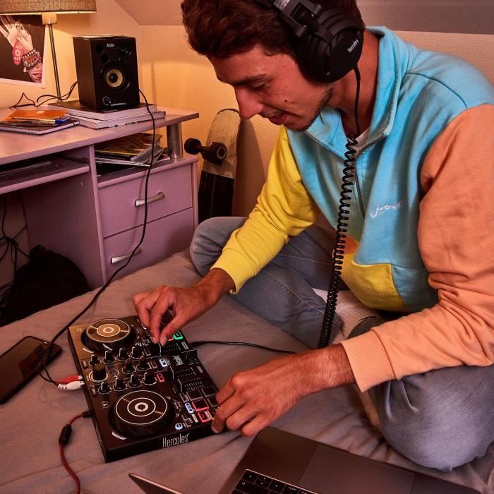 HERCULES DJLEARNING KIT MK2 - All-in-one DJ kit to learn to mix - Software and tutorials included