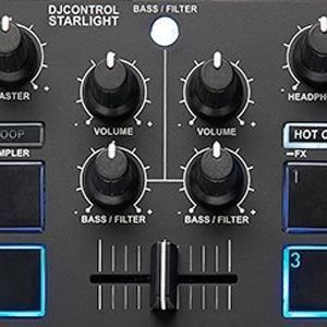 HERCULES STARLIGHT - USB DJ Controller - 4 pads x 4 modes - Integrated sound card - Serato DJ Lite included