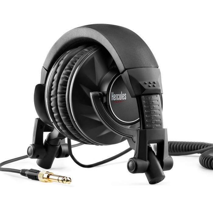 HERCULES HDP DJ60 - Circum-aural Audio Headphones - Noise Isolation - Black