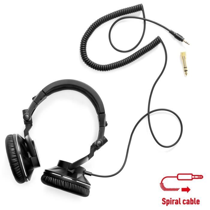 HERCULES HDP DJ60 - Circum-aural Audio Headphones - Noise Isolation - Black