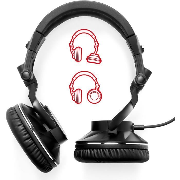 HERCULES HDP DJ60 - Circum-aural Audio Headphones - Noise Isolation - Black