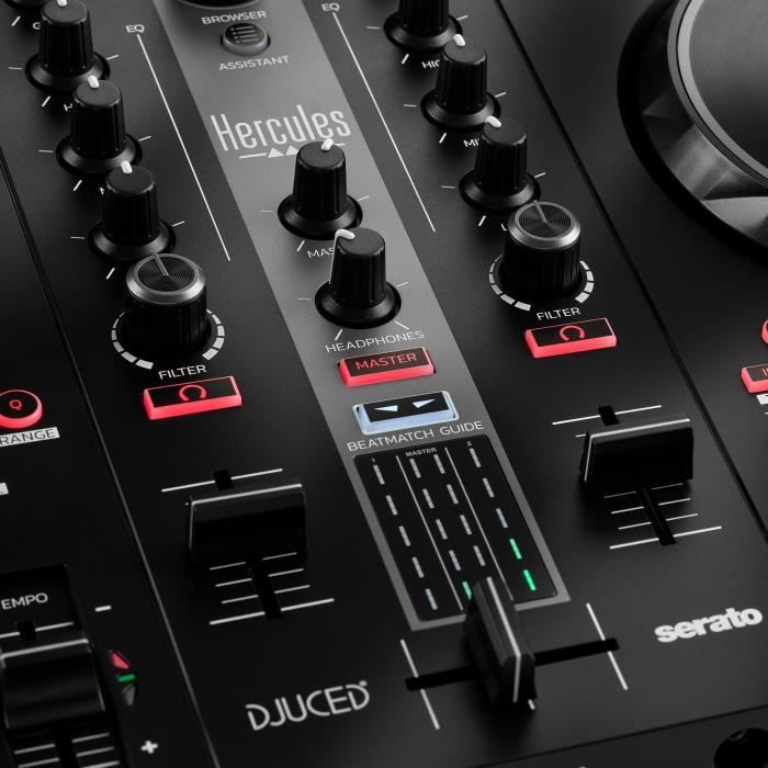 Hercules DJControl Inpulse 300 MK2 PC Speaker - USB DJ Controller - 2 Channels with 16 Pads and Integrated Sound Card - Software and Tutorial