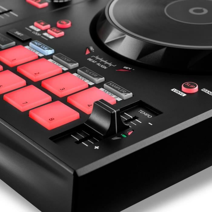 Hercules DJControl Inpulse 300 MK2 PC Speaker - USB DJ Controller - 2 Channels with 16 Pads and Integrated Sound Card - Software and Tutorial