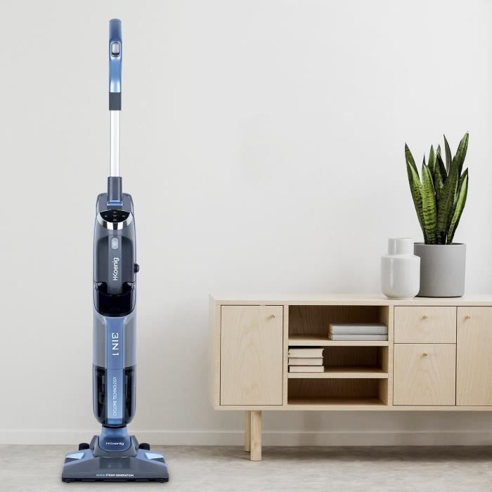 HKoeNIG 3in1 steam vacuum cleaner - Dust capacity 1L, water 0.38L - Class A