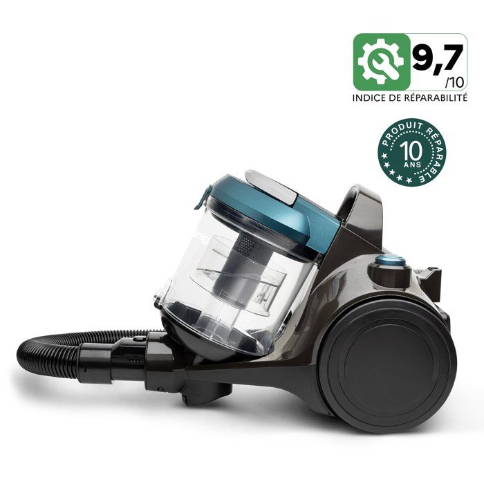 HKoeNIG Bagless Vacuum Cleaner - Triple A - HEPA 12 Filter - 2.5L - Black