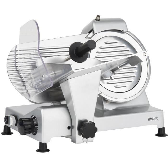 Meat slicer - H.Koenig - MSX220 - 240 W - 220 mm blade - Adjustable thickness 0-12 mm
