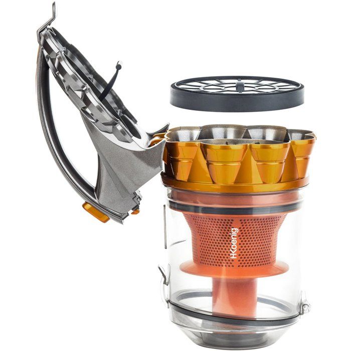 HKoeNIG Compact + bagless multicyclonic vacuum cleaner - Aluminum telescopic tube - Class A