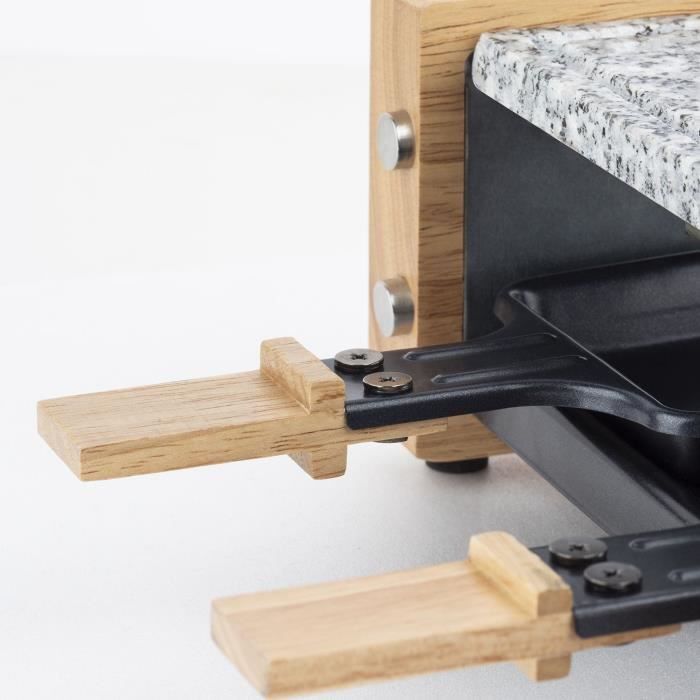 Raclette and cooking stone for 2 people - HKoeNIG - Wooden design