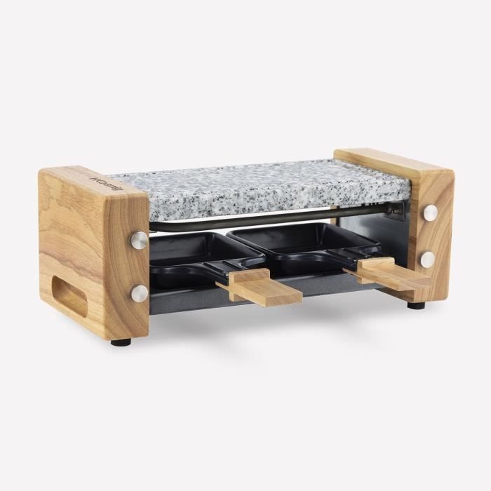 Raclette and cooking stone for 2 people - HKoeNIG - Wooden design