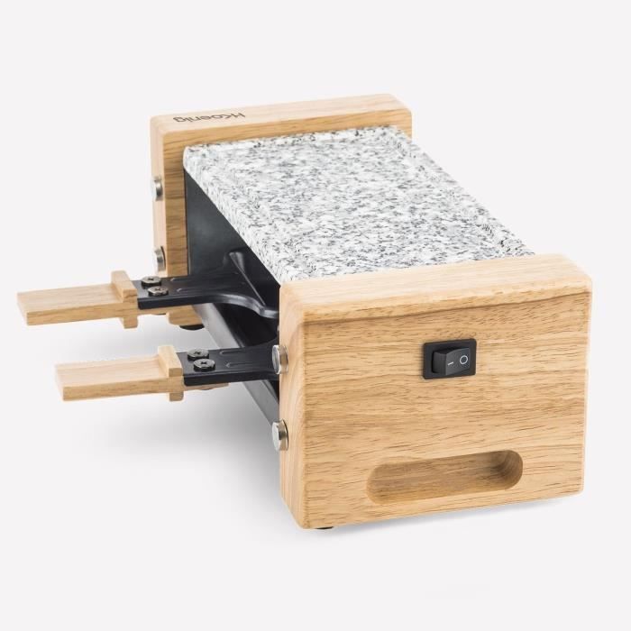 Raclette and cooking stone for 2 people - HKoeNIG - Wooden design