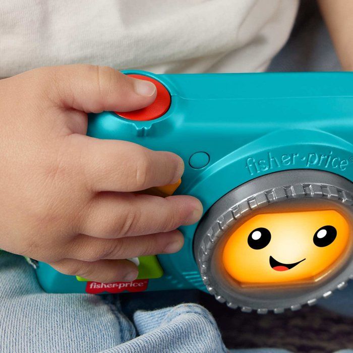 Caméra Lumineuse Rires et Éveil - Jouet musical - Fisher-Price - Multilingue - Plus de 20 chansons - Des 6 mois